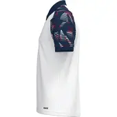 Jako Polo Sonic blanc/marine/rouge 140