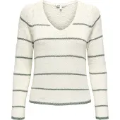 ONLY Pull-over 'ONLGeena' kiwi / blanc naturel