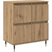 vidaXL Armoire de rangement, 2 pièces, chêne artisanal, 60 x 35 x 70 cm