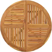 vidaXL Table de jardin à85 cm bois massif acacia
