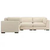 Ebuy24 Salerno canapé d'angle beige.