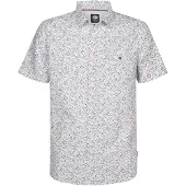 Petrol Industries Chemise bleu pastel / jaune clair / noir / blanc