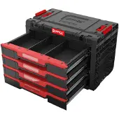 Qbrick System PRIME Drawer 4 Toolbox Basic : coffre à outils modulaire à 4 tiroirs 542 x 335 x 369 mm 21,2 l