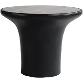 101 Copenhagen Trumpet Table Silver Travertine | Low