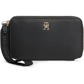 Tommy Hilfiger Porte-monnaies 'Signature Tape Wrist Strap' noir