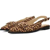 POSH by Poelman Ballerines à lanières 'CECILE' marron
