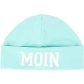 Salzhaut Bonnet 'Bries' aqua / blanc
