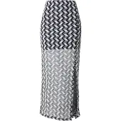 ONLY Jupe 'ONLMELECO' noir / blanc