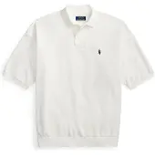 Ralph Lauren pour homme. 710B18907002 Polo Relaxed Fit en piqué blanc (S), Casuel, Coton, Manche courte