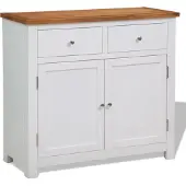 vidaXL Buffet 90x33,5x83 cm chêne massif