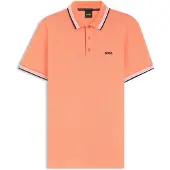 BOSS Paddy 10241663 Green Short Sleeve Polo Orange XS Homme