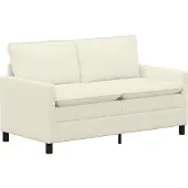 vidaXL Canapé Crème 156 x 81 x 87,5 cm Tissu