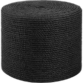 vidaXL Fil en jute 4 Noir Jute 100% Tossa
