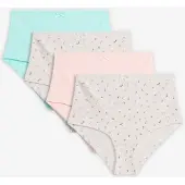 Bonprix Lot de 4 culottes maxi douces en coton côtelé