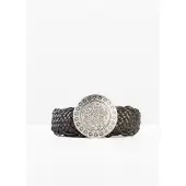 Bonprix Ceinture serre taille tressée avec une grosse boucle