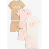 Bonprix Lot de 3 pyjashorts 100% coton