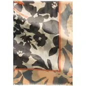 Marc O'Polo Écharpe crème / orange / abricot / noir