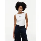 Tommy Hilfiger Ww0ww50947 Sleeveless T-shirt Blanc L Femme
