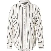 Vero Moda Chemisier 'VMMYMILO' bleu marine / greige / blanc