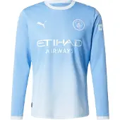 Puma Maillot 'MCFC Home' bleu pastel / bleu clair / blanc