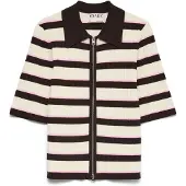 Vero Moda Cardigan 'AWHanna' crème / chocolat / rose