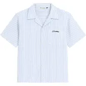Prohibited Chemise 'Vineyard Breeze' bleu clair / noir / blanc