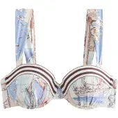 Next Hauts de bikini beige / bleu / chocolat / blanc