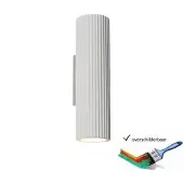 Artdelight Applique murale unique Brest Blanc avec des crêtes