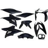 Edge | Kit de capuchons | 9 pièces | Yamaha Aerox jusqu'en 2014 | Noir métallique