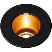 SLV Horn Mini LED Plafonnier encastré rond Ø4,5 cm noir/doré 3000K, 12