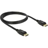 DeLOCK 83805 Displayport Kabel DP -> DP St/St 1.00m schwarz 4K