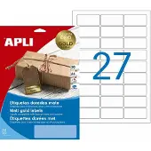 APLI étiquette Autocollante 63.5 X 29.6mm Metallic