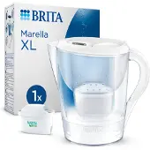 Brita Carafe Filtrante Marella Xl 36 L - Blanc Froid Inclut 1 Filtre À Eau Maxtra Pro