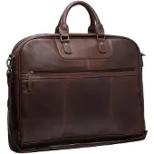 The Chesterfield Brand Cuir sac de voyage Travelbag Josh Brown marron foncé