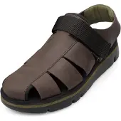 Camper Sandales ' Oruga ' brun foncé / vert / noir