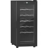HOMCOM 800-196V90BK refroidisseur à vin Pose libre Noir 18 bouteilles