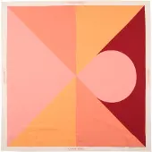 Calvin Klein Foulard 'Colour-blocked' orange / rose / rouge foncé
