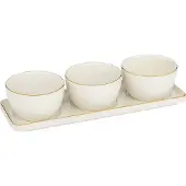 Secret De Gourmet Set apéritif « arya » 4 pièces en céramique - SG
