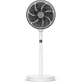 Rowenta Turbo Swift Silence QV5040F0, Ventilateur sur pied, Noir, Blanc, Modèle sur pied, 45 dB, 34 cm, 1 800 m³/h
