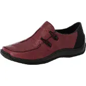 Rieker Chaussure basse rouge foncé / noir