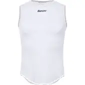 Santini Lieve Sleeveless Base Layer Blanc XS Homme