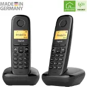 Gigaset Téléphone fixe A270 Duo Noir (2 uds)