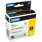 Dymo 1734821 (S0773860) - (24 mm x 24 mm) - Noir sur blanc - Ruban