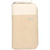 Zwei Porte-monnaies 'EVA EV2' abricot