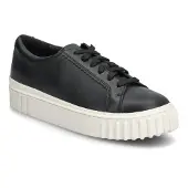 Clarks Baskets Mayhill Walk Femme Black Leather