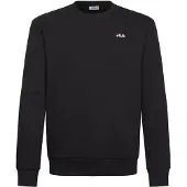 FILA Hommes, Pull-over, Leverano Regular Crew Sweatshirt, Noir, (M)