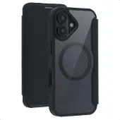 IMoshion Bookcase Transparente avec MagSafe pour Apple iPhone 17 - Noir