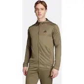 Adidas Train Essentials Seasonals Full Zip Sweatshirt Vert S Homme