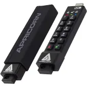 Apricorn Clé sécurisée Aegis 3NXC (8 Go, USB-C), Clé USB, Noir