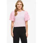 Vila T-shirt 'Vonesca' rose